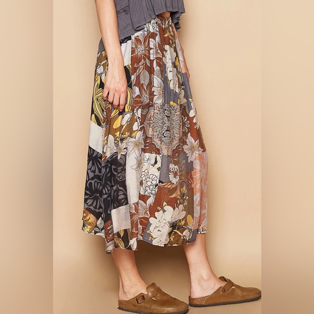 POL Multicolor Midi Skirt NWOT- never worn, perfect piece